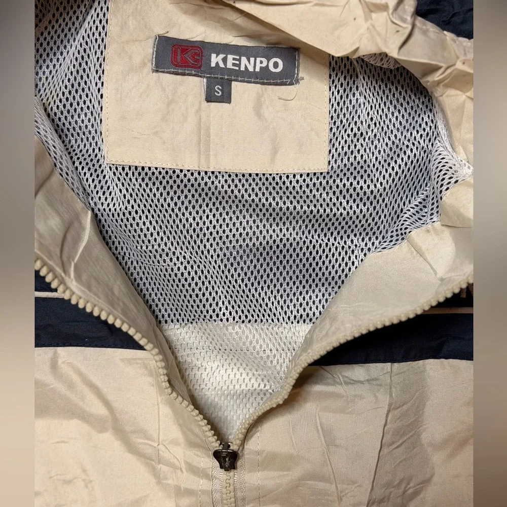 Hampton Beach Navy and Cream Windbreaker